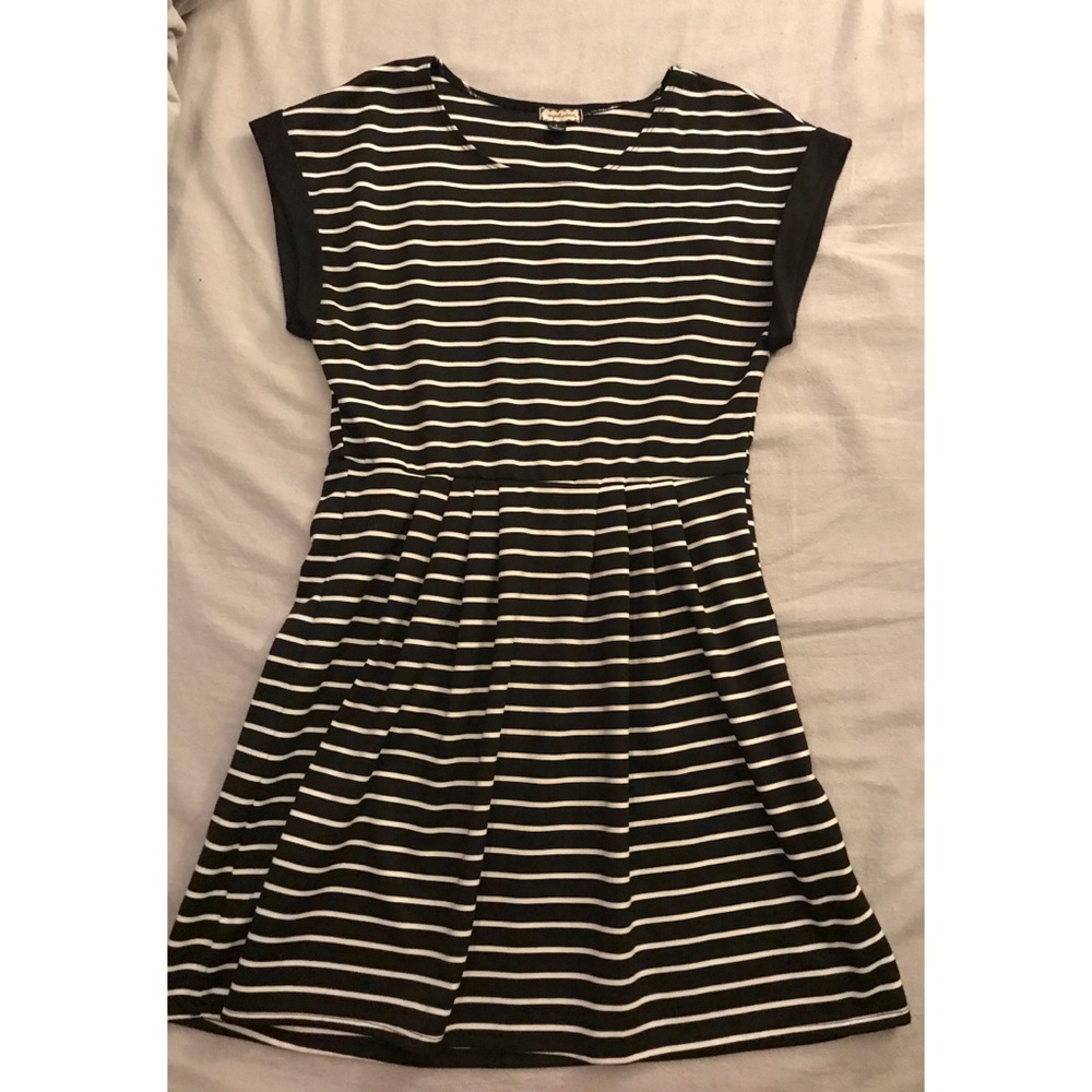 Striped A-Line Dress
